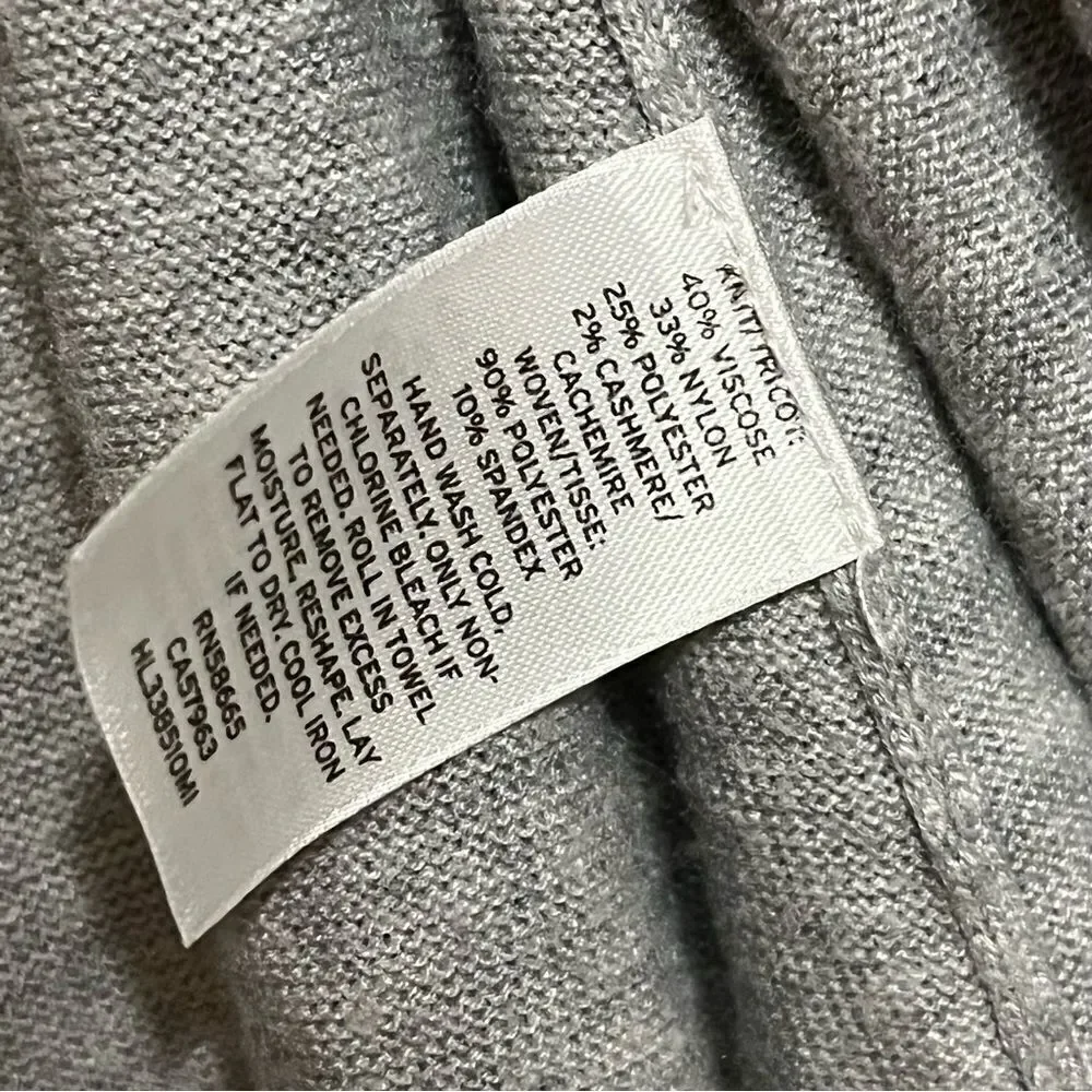 Chelsea28 Grey Ruffle Cardigan Sweater - Picture 8 of 8